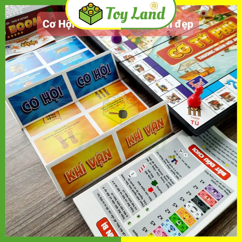 [Foxi] Cờ Tỷ Phú Thương Nhân Hội An Foxi Size Lớn Monopoly Cờ Tỉ Phú Đồ Chơi Trí Tuệ Trẻ Em Tư Duy 7