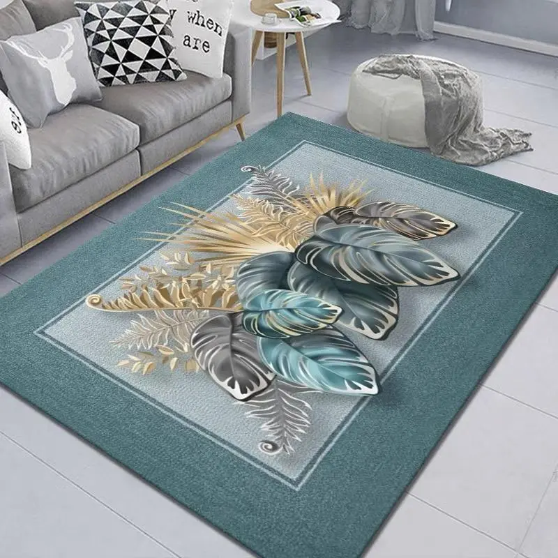 2025 Karpet kamar tidur lantai aaesthetic 100ⅹ150cm 2025 Karpet Muslim Baru Karpet Ruang Tamu Eropa 7