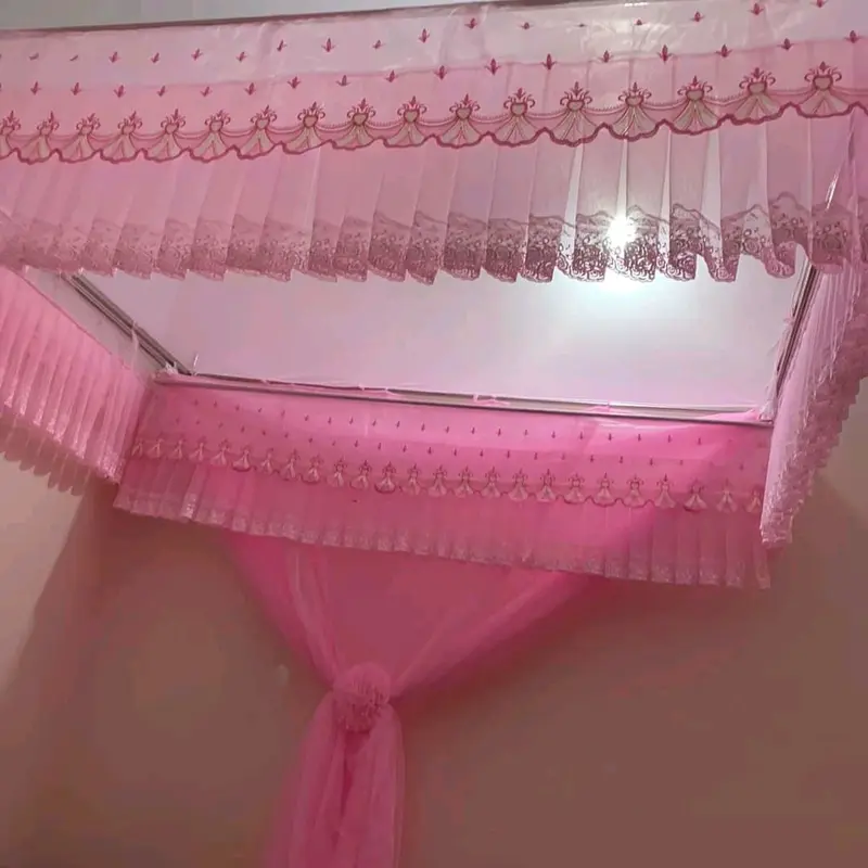 Mã { A 12 } màn, mùng mắc khug,chất tuyn thái lạnh von thêu chất lượng [ có màn không khung] 3