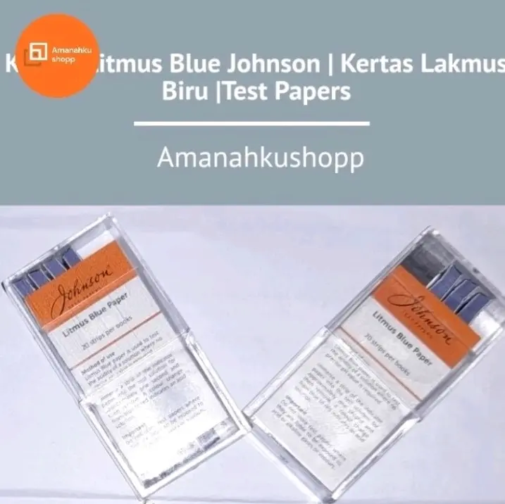Kertas Litmus Blue Johnson | Kertas Lakmus Biru | Test Papers