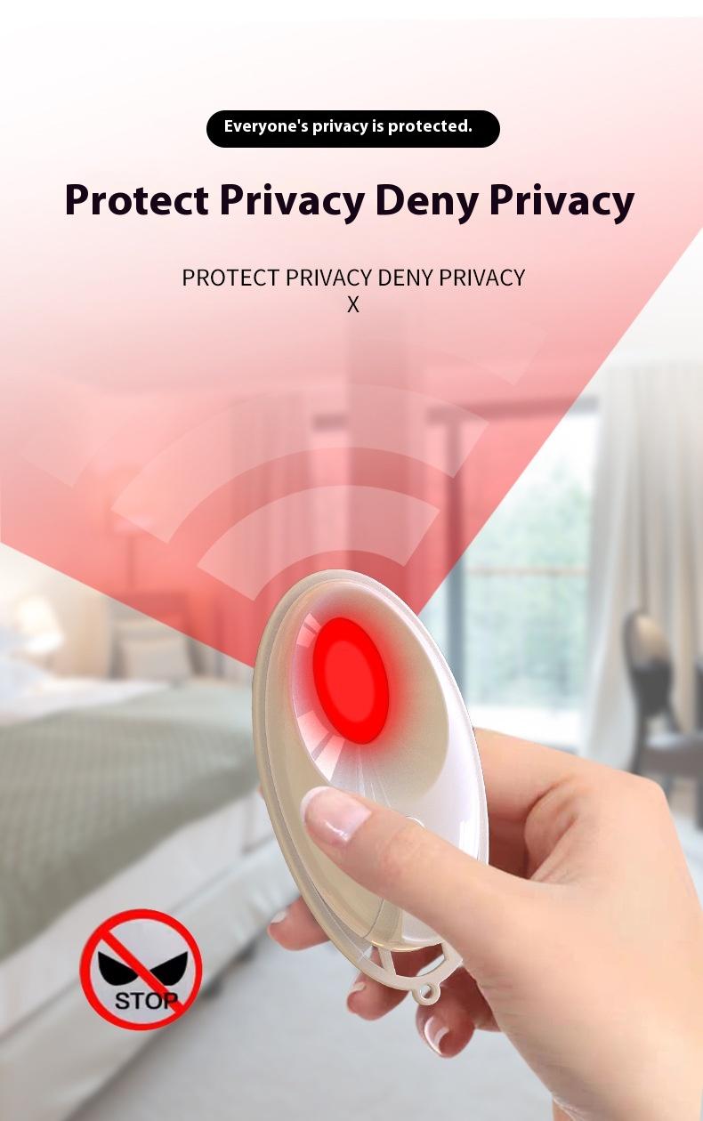 Product Introduction of Infrared detection camera detector, anti-theft alarm, hotel anti surveillance shooting detector,hidden mini camera in hotels,camera hidden detector,hidden camera detector card Security 9