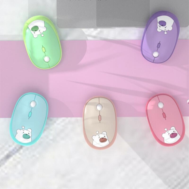 Chuột không dây, MOFII, Phiên bản pin Thông Dụng 2.4GHz, Cô gái im lặng, Thiết kế Hello Bear dễ thương, Thích hợp cho Kobo, Chuột công thái học, Có Thể Điều Chỉnh DPI, Thích hợp cho máy tính xách tay