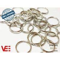 Gambar VeE 100 Buah  Jump Ring  1cm Silver dari Vee Jewelry Store Kota Bekasi 1 Tokopedia