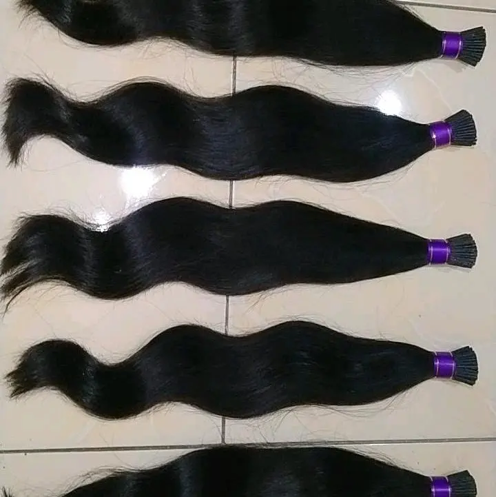 Rambut Sambung Hitam Natural 30 cm-70 cm