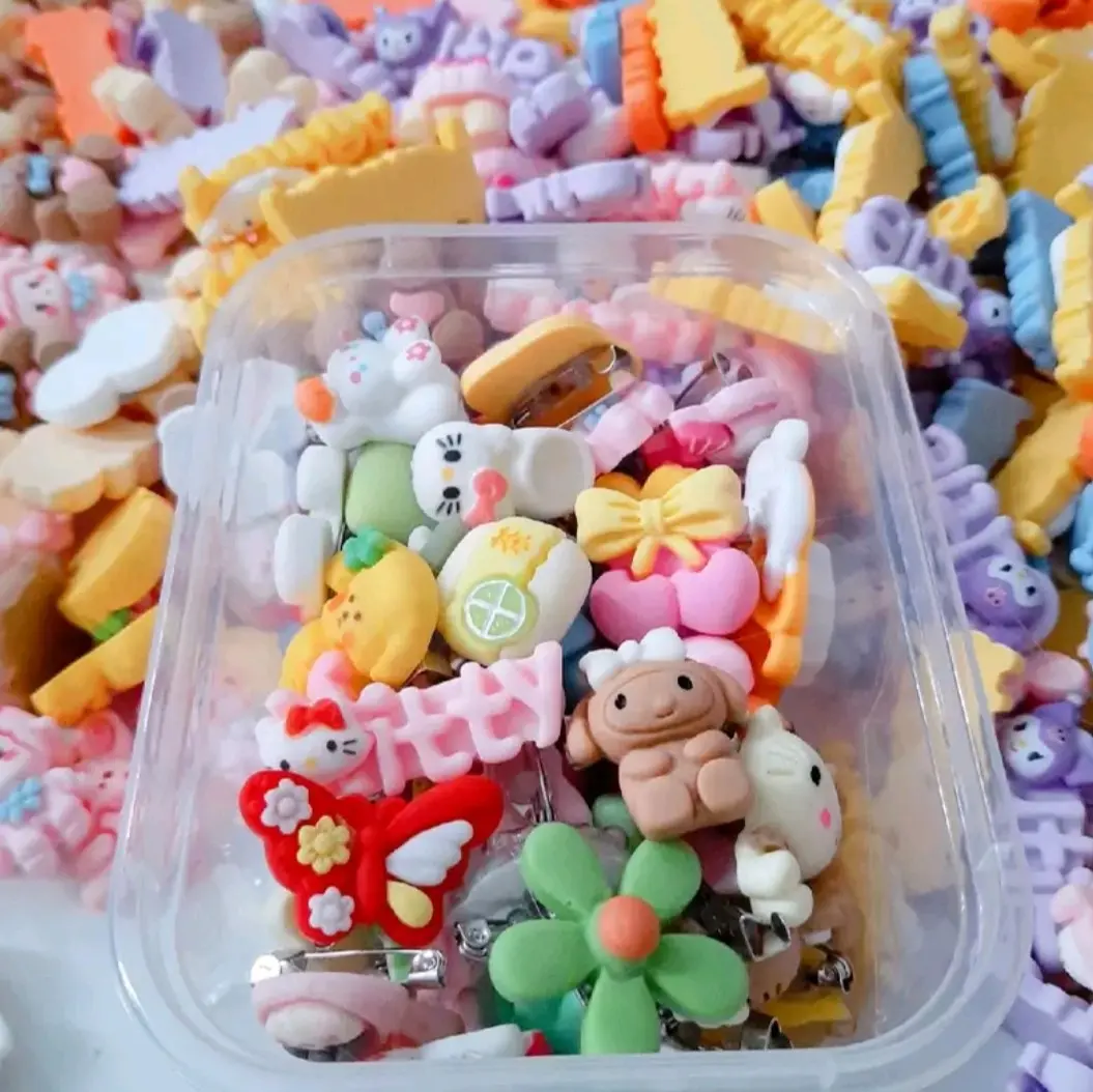Paket 100 Pcs bros mini clay Aksesoris Clips