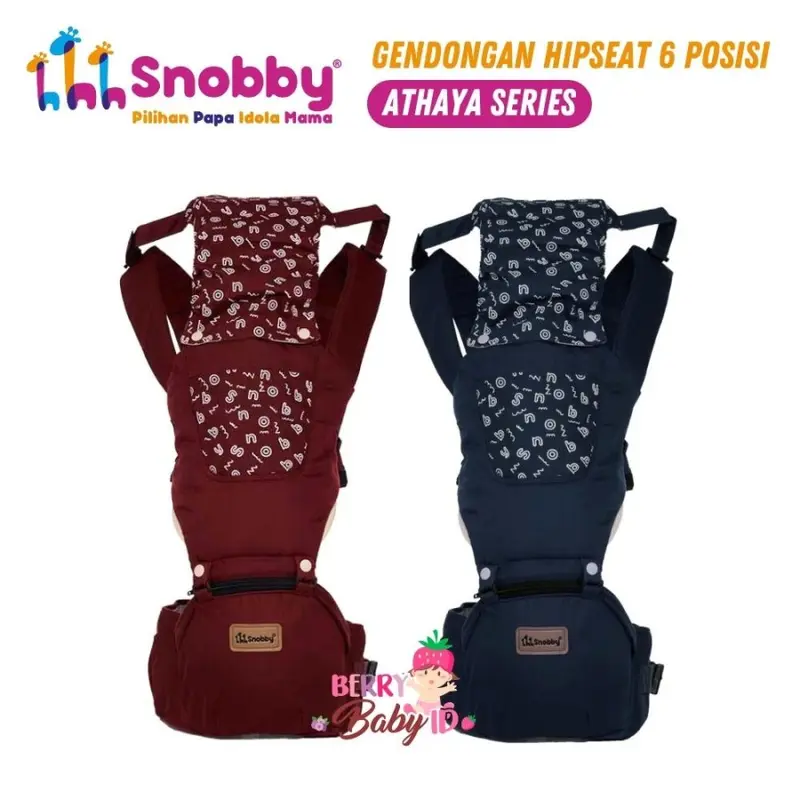 Snobby Gendongan Depan Bayi Hipseat Saku 6 Posisi 1-36 Bulan Berry Baby 3