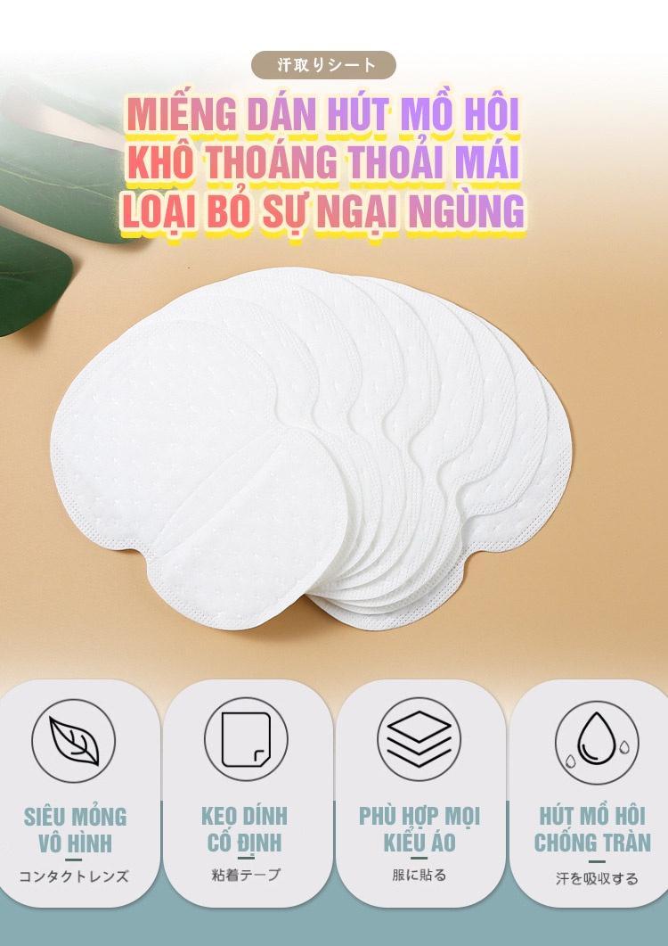 Product Introduction of 1 Gói 10 Miếng Dán Thấm Hút Mồ Hôi Nách Siêu Mỏng 2508 - PARISA 19