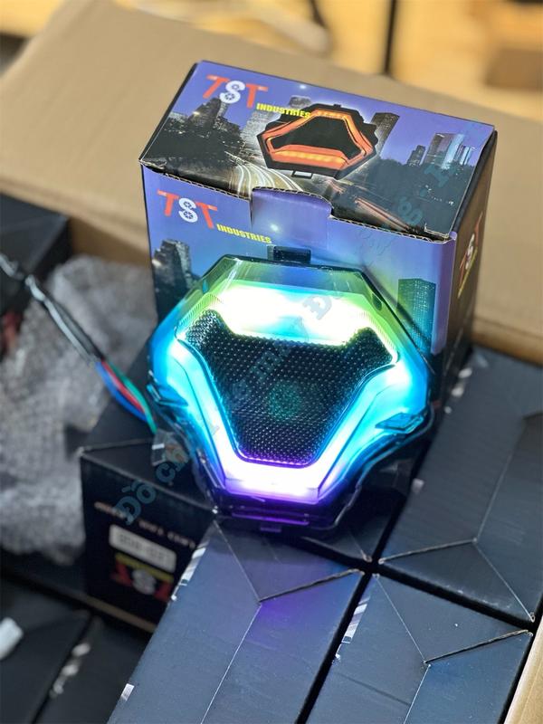 Đèn hậu TST cho Ex150 led 7 màu 7 chế độ nháy khác nhau - Chỉnh remort  Phụ Kiện Phụ Tùng