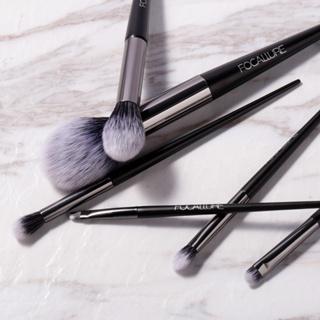 Bộ 6 Cọ Trang Điểm Focallure Đa Năng, Lông Cọ Mềm, Nhỏ Gọn, Tiện Lợi Bỏ Túi, Thích Hợp Đem Đi Du Lịch Cosmetic Mỹ Phẩm Nữ Mascara 6