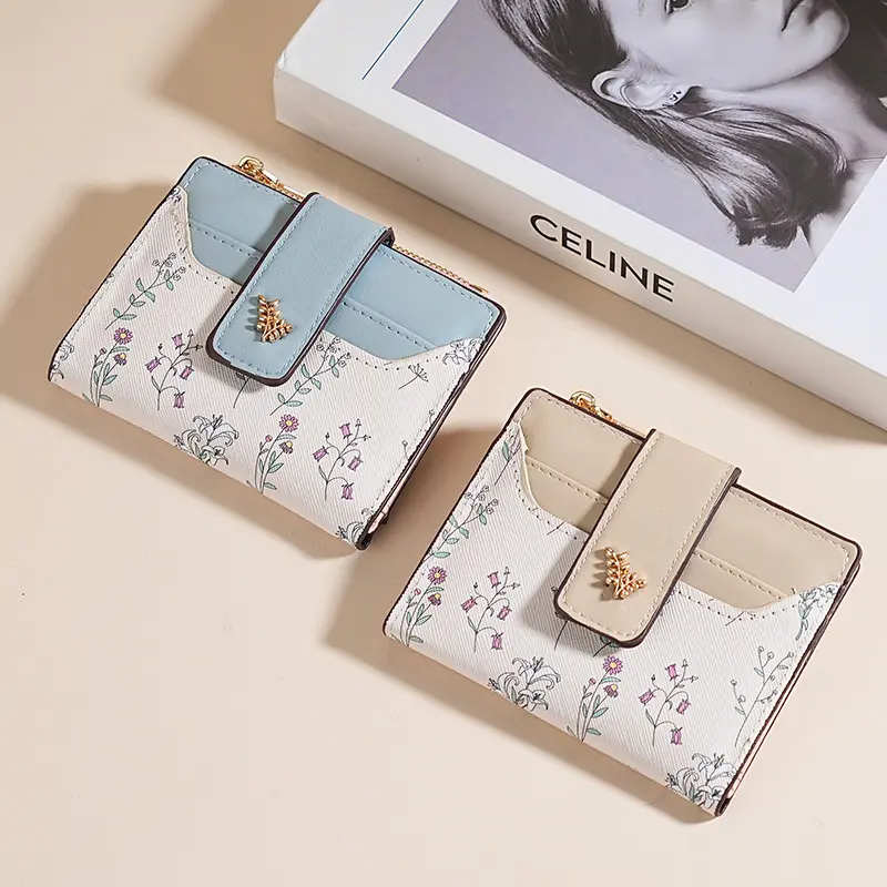 Original Design Short Wallet Ins Style Female Niche Coin Purse Card Holder Fresh Student Wallet Female High-end Feel