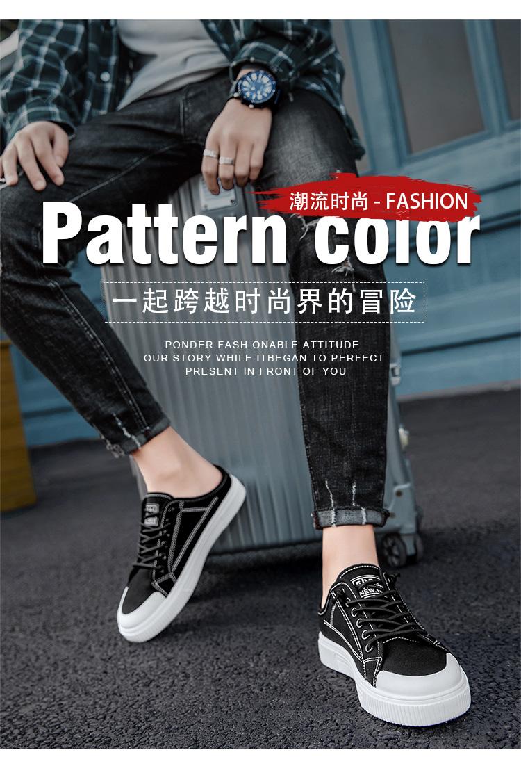 Product Introduction of Fashion Canvas Sneakers For Men Outdoor Anti-Slip Rubber Slippers Casual Sport Half Of Slippers For Men Footwear Shoes hoverboard  shoes 1