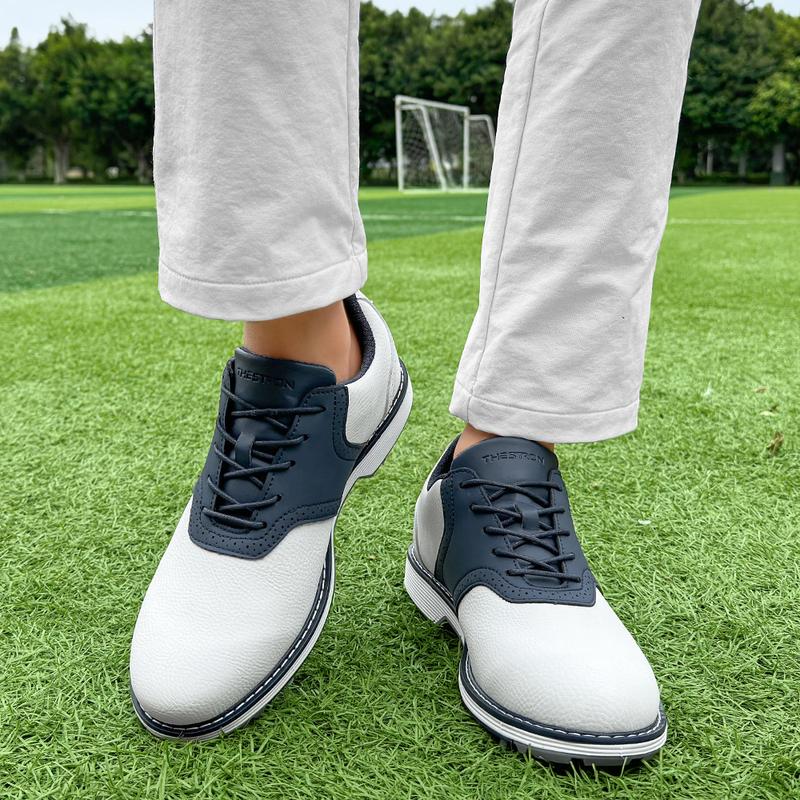 Product Introduction of Professional Men Golf Shoe Brogue Removable Leather Shoes with Nails Casual Business Sneaker Non Slip 19