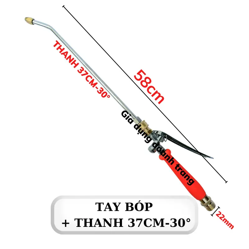 Tay Bóp Xịt Rửa Vệ Sinh Máy Lạnh - Điều Hòa . Có Gắn Khớp Nối 1/4 (TAY BÓP CAM) 8