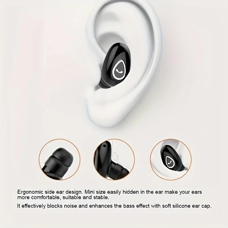 Product Introduction of Wireless Earphone, 1 Count In-ear Design Earbuds with Microphone, Stereo Headphones, Bluetooth-compatible Earbuds for Sports, Gaming, Calling, Music 2