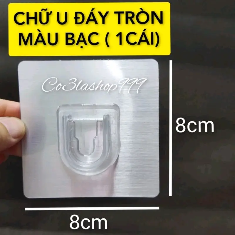 Miếng dán dự phòng thay thế hình chữ u ,dùng cho kệ dán tường (1 Cái) 6