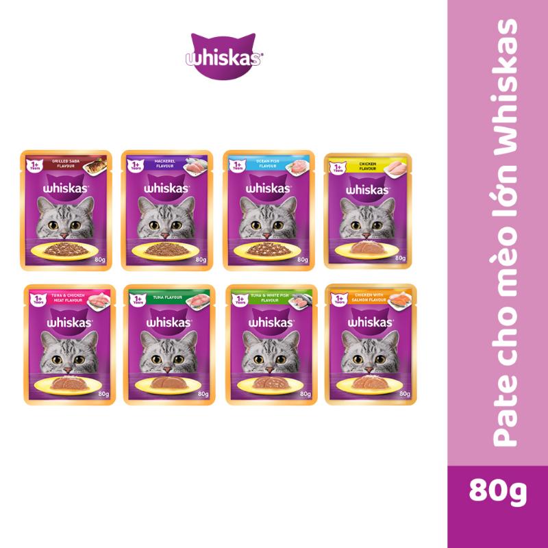 WHISKAS Thức Ăn Cho Mèo Trưởng Thành Dạng Hạt vị Cá Biển - 3kg