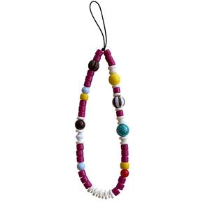 【Jualan Panas TikTok】Rantaian Telefon Manik DIY Gaya Korea | Lampu LED Warna Anti Rantai Kunci Hilang | Fon Kepala / Kamera / Azimat Beg | Hadiah comel untuk kanak-kanak perempuan beaded keychain