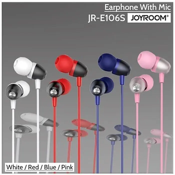 Earphones wired headphones with mic JOYROOM JR-E106