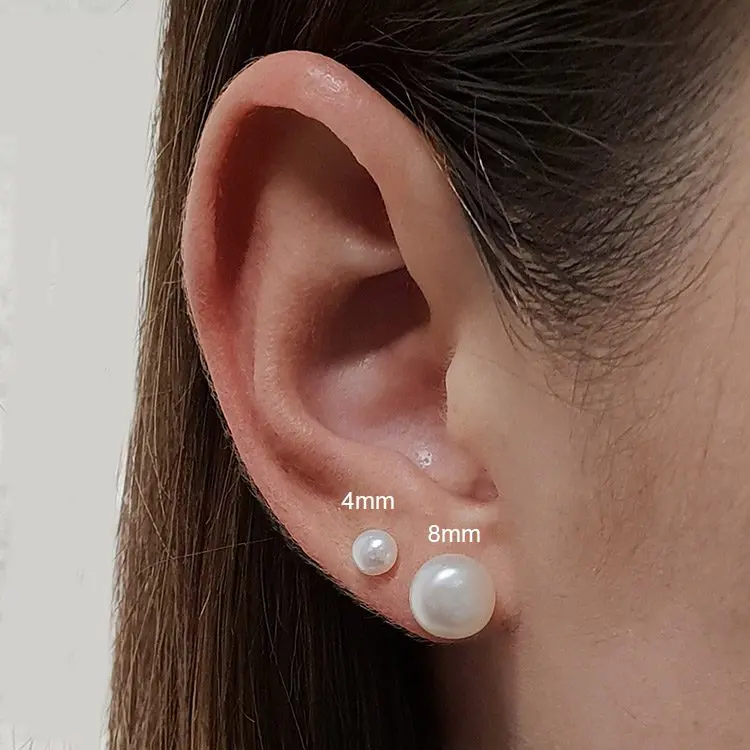 Pearl Earrings / anting mutiara / anting titanium pearl anti karat 1