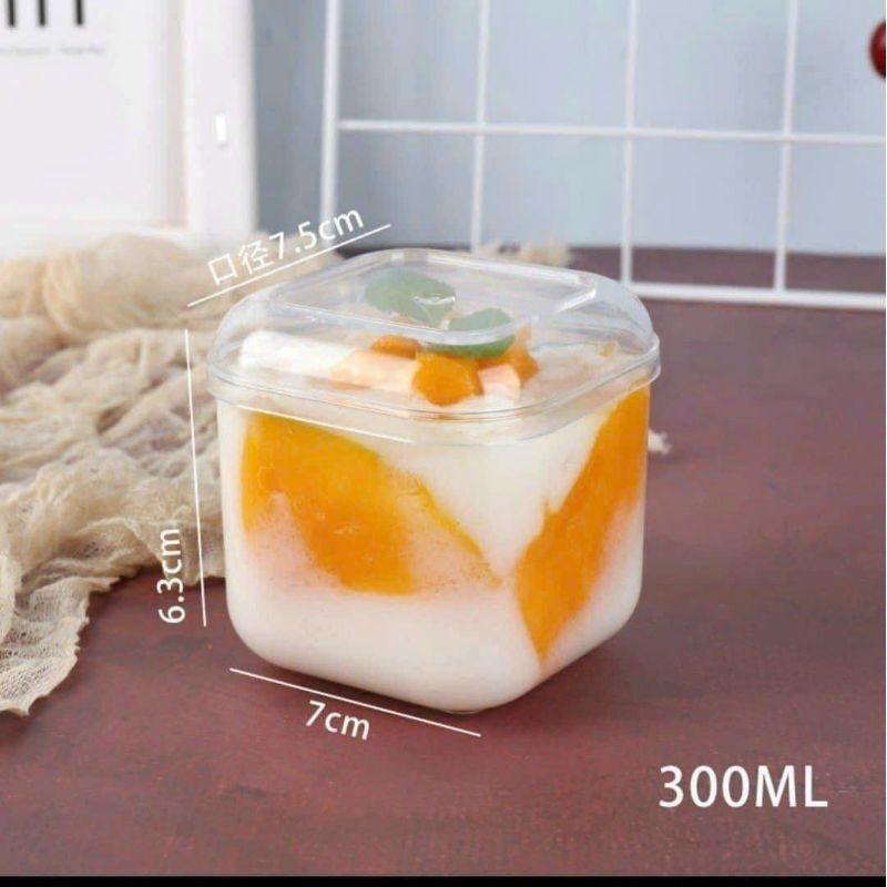 Sét 10 Cốc đựng bánh panacotta, bánh lạnh hình vuông - tròn 0