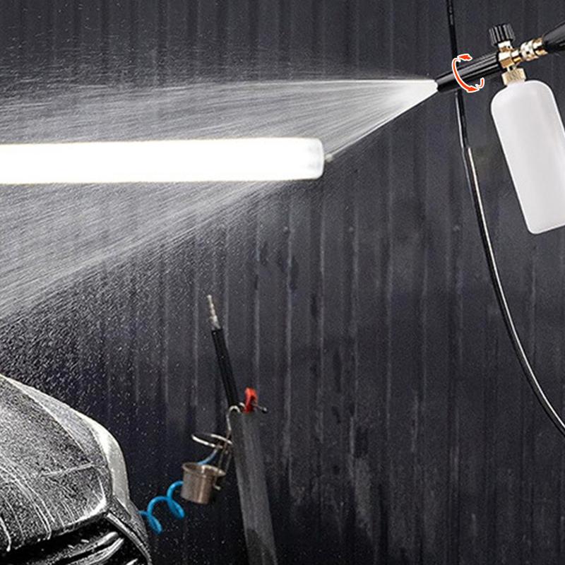 Product Introduction of High Pressure Washer Nozzle Snow Foam Lance 1/4" Quick Connect Soap Foamer Cannon Generator Car Wash Cleaning Bottle 1L 3000PSI 23