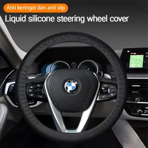 Cover Stir Mobil Karet Silicone Premium - Sarung Setir Universal Anti Slip, Tahan Panas & Nyaman