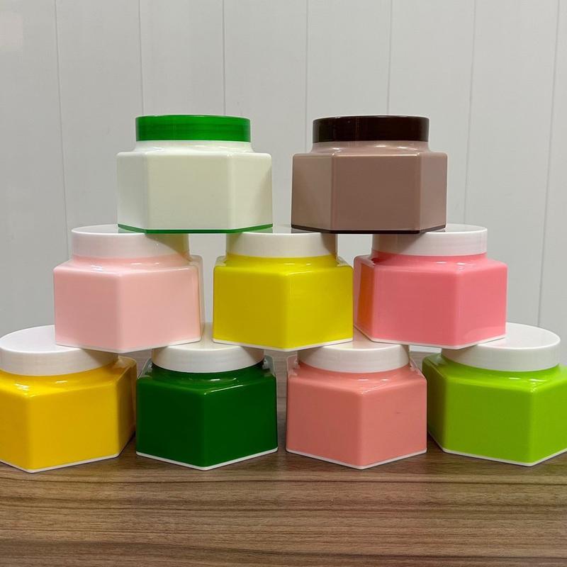 [Giá sĩ] combo 10 hủ đựng kem body cao cấp 200gr (lục giác)/ có nắp lót chống tràn