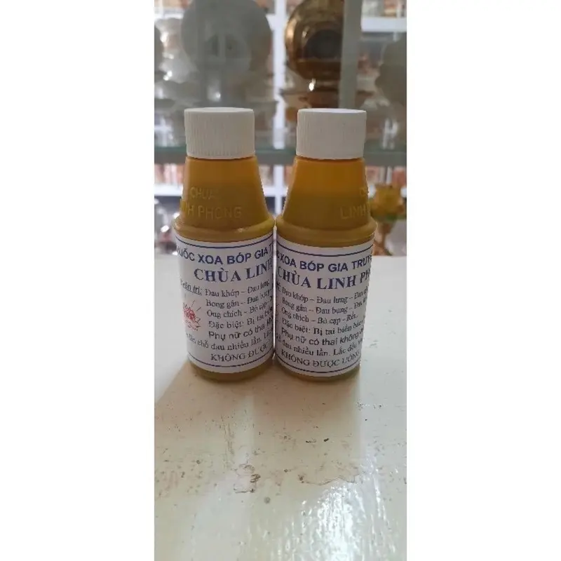 Dầu xoa bóp chai vàng Massage Dưỡng Body Body Oil dầu Dưỡng Ẩm Da 1
