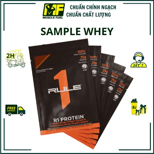 HÀNG CÔNG TY Sample Rule 1 R1 Protein 1 gói 1 Serving tiện lợi Chiết lẻ Whey Protein hỗ trợ tập luyện