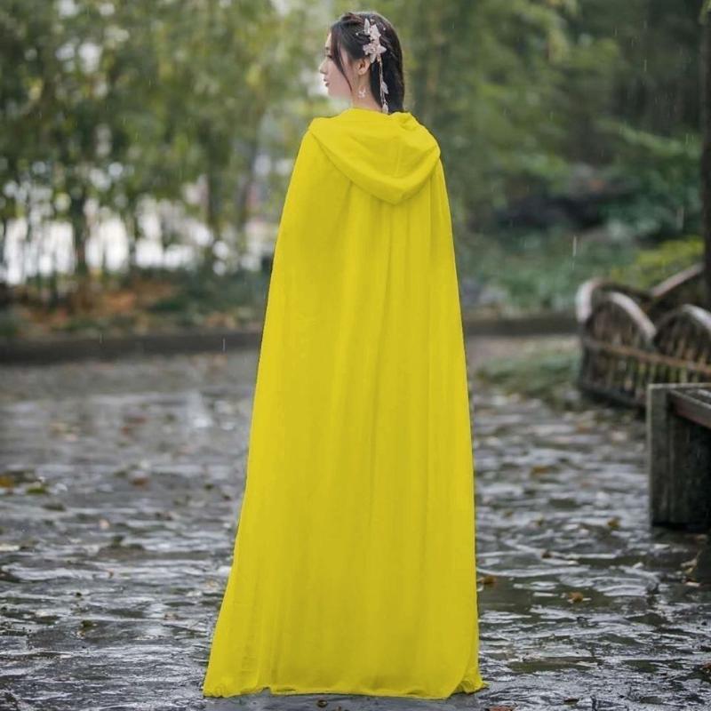 Product Introduction of Áo Choàng Hanfu, Mũ Rơm Đỏ, Mỏng, Dài, Dành Cho Nữ, Thích Hợp Đi Phượt Sa Mạc, Chụp Ảnh, Chống Nắng, Có Mũ Trùm Đầu, Trang Phục Cổ Xưa, Làm Bằng Voan, Năm 2025 8