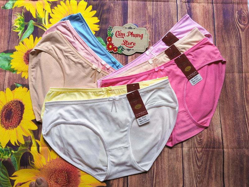 Combo 10 Quần  Lót Cotton Thái Nữ (8045) Size (50-80 Kg) Chất Vải Mềm Mịn Co Giãn 4 Chiều Thấm Hút Mồ Hôi Tốt 5