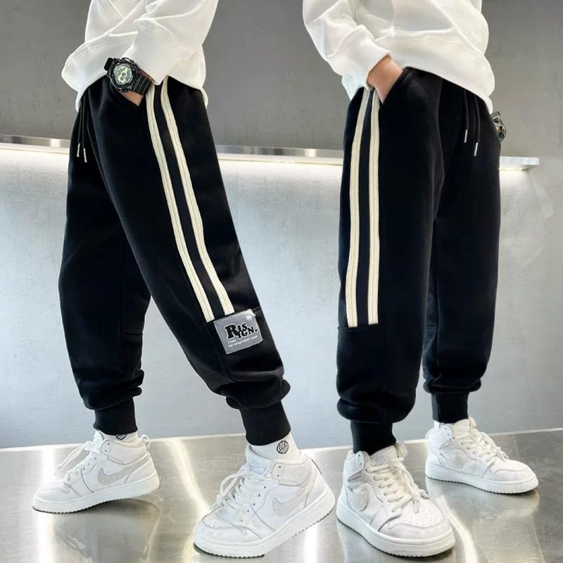 Quần nỉ dành cho bé trai 14-45kg .Mẫu Chữ RIS chất liệu âm áp kiểu dáng mới. HO19 quần dsq trẻ em quần tây quan ring quần nỉ