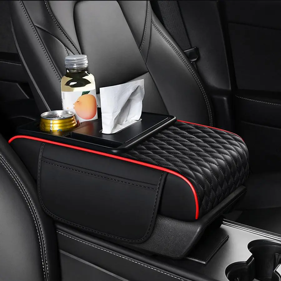 Car Center Console Armrest Storage Box, Multifunctional Car Armrest Storage Box with Cup Holder, Car Interior Accessories for Daily Use