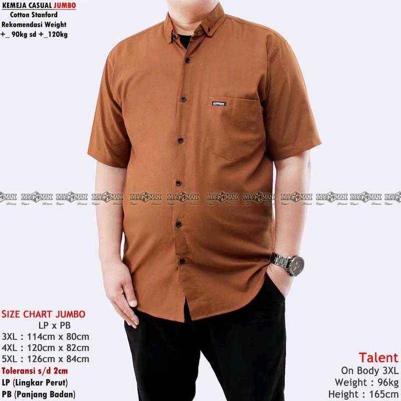 kemeja pendek jumbo original MY MAN 3