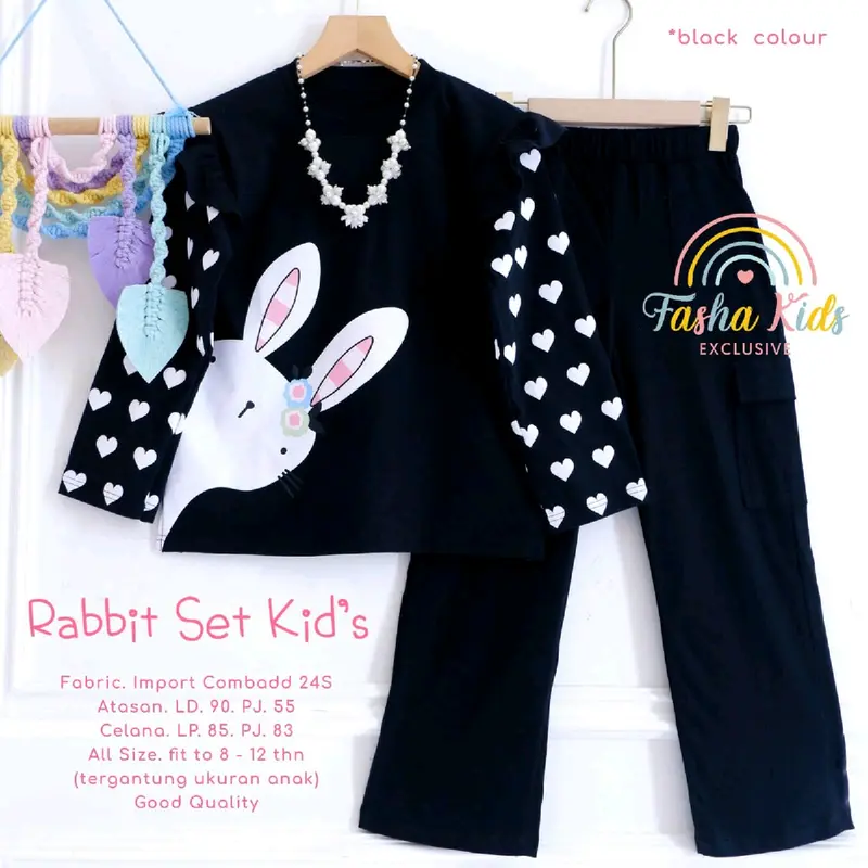Rabbit setelan anak original terlaris bestseller by Pasha kids Galery Al Kahfi Solo 2