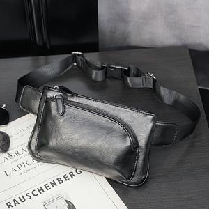 Men's shoulder bags, crossbody bags, backpacks for daily use, fashionable PU leather, cigarette case and mobile phone bag, casual and sporty small backpack