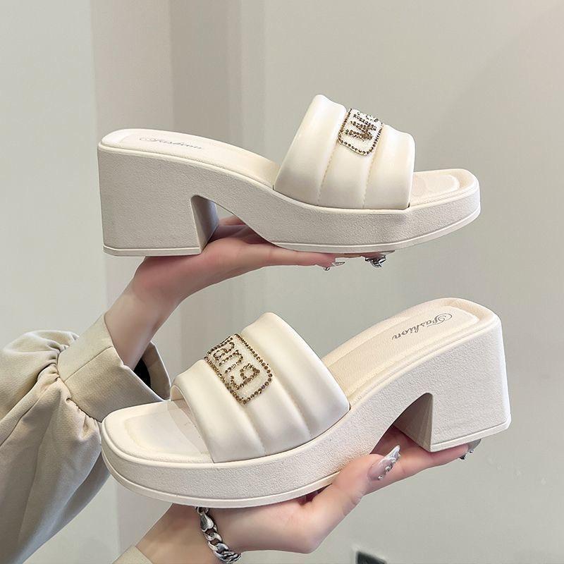 Dép Quai Ngang Nữ Wang Độn Đế 7cm tôn dáng Loại 1