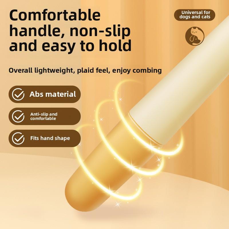 Product Introduction of Cat Dog Comb Knot Opening Float Hair Cleaning Artifact Pet Self-Cleaning Comb Comb Long Hair Massage Knot Hair Removal Special 15