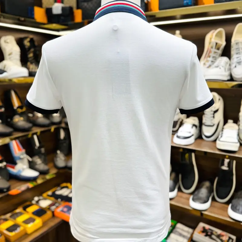 Polo 3045 Áo polo nam ngắn tay cúc vàng thêu cổ hoạ tiết ong hottrendd 3