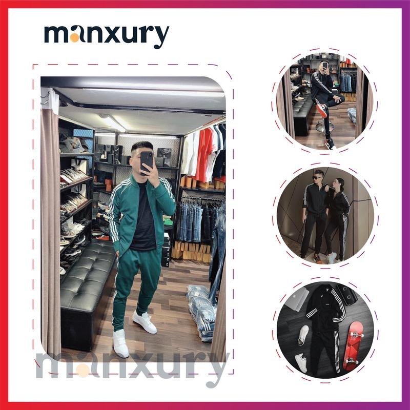 Bộ quần áo thể thao nam mùa đông dài tay đồ bộ nam cao cấp chất liệu Poly 2 da chống nhăn độ bền cao MANXURY 02