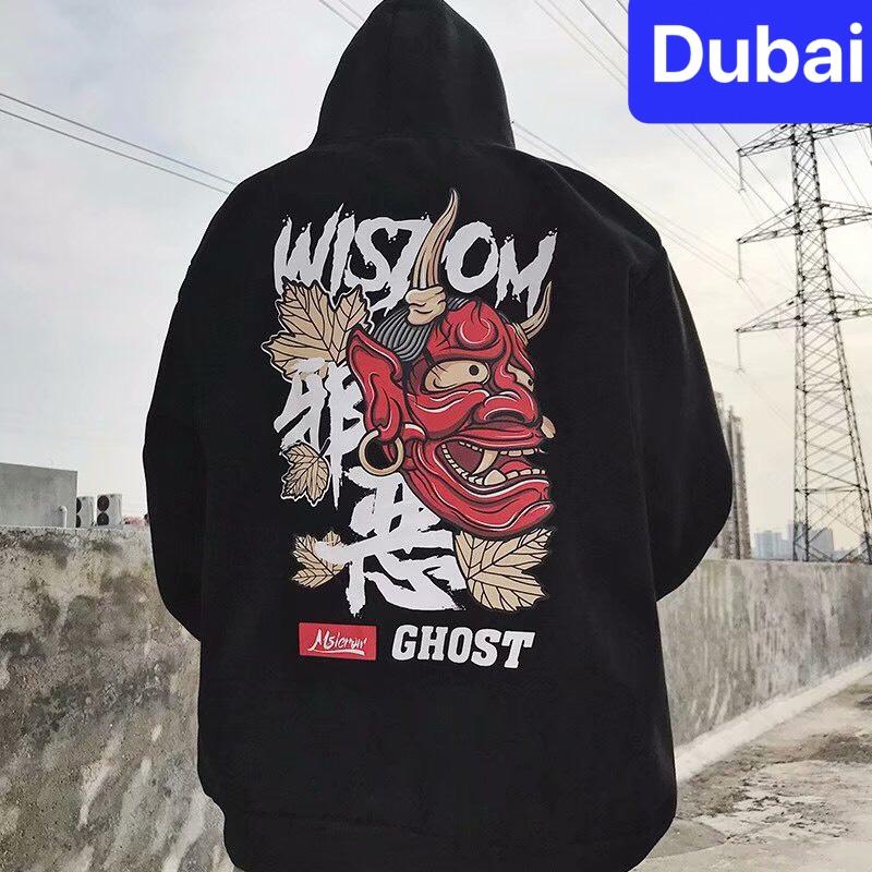 ÁO NỈ, ÁO KHOÁC HOODIE QUỶ ĐẦU SỪNG HOT TREND 2025 NAM NỮ PHONG CÁCH NHẬT BẢN CAO CẤP - DUBAI FASHION