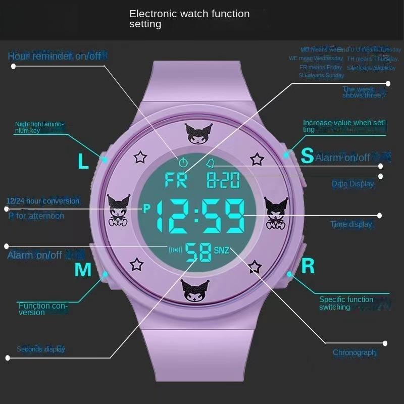 Product Introduction of Đồng Hồ Điện Tử, Kulomie, Hàng Mới Về, Dành Cho Nữ, Thích Hợp Cho Học Sinh, Nữ Sinh Và Nữ Sinh Trung Học Cơ Sở Phong Cách Hàn Quốc, Thể Thao Trẻ Em, Không Thấm Nước 14