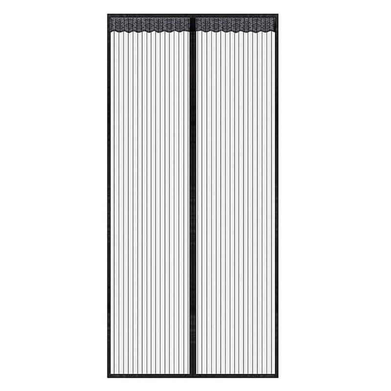 Mosquito Door Curtain Magnetic Fly Screen with Fastener Tape Easy to Install Magnetic Closure Doorway Screen Mosquito Curtain 4