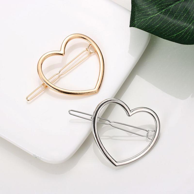 Accessories Hair Styling Ponytail Hairpins Barrettes Knot Hair Clip Metal Hairclips Star Heart Hair Pins Geometric Hairpins 7