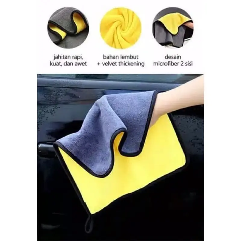 Lap Microfiber Premium Kain Serbaguna Waxouse Pembersih Pengering Motor Mobil Car Wipe Cleaning Cloth M4Y7 0