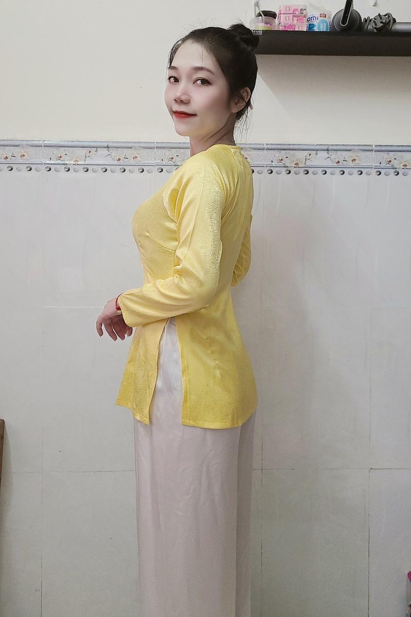 Product Introduction of Áo bà ba(không kèm quần) gấm hoa hồng nữ - Chất liệu cao cấp, tôn dáng và tôn da - Kem, Voi Women Nhung Top đồ lam [G10] 18