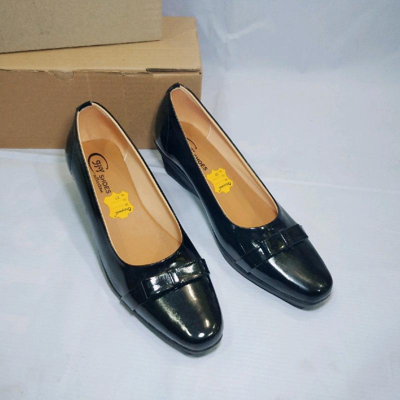 SEPATU KERJA KANTOR WANITA PANTOFEL WEDGES HAK TINGGI 2