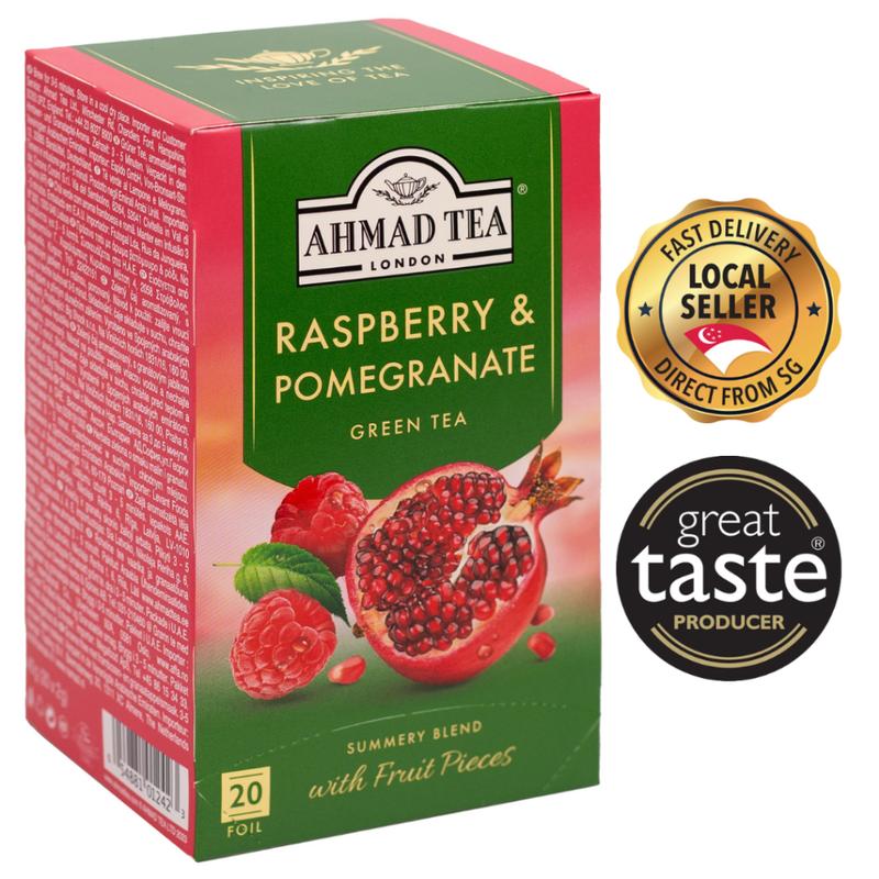 Ahmad Tea Raspberry & Pomegranate Green Tea 20's - TikTok Shop Singapore