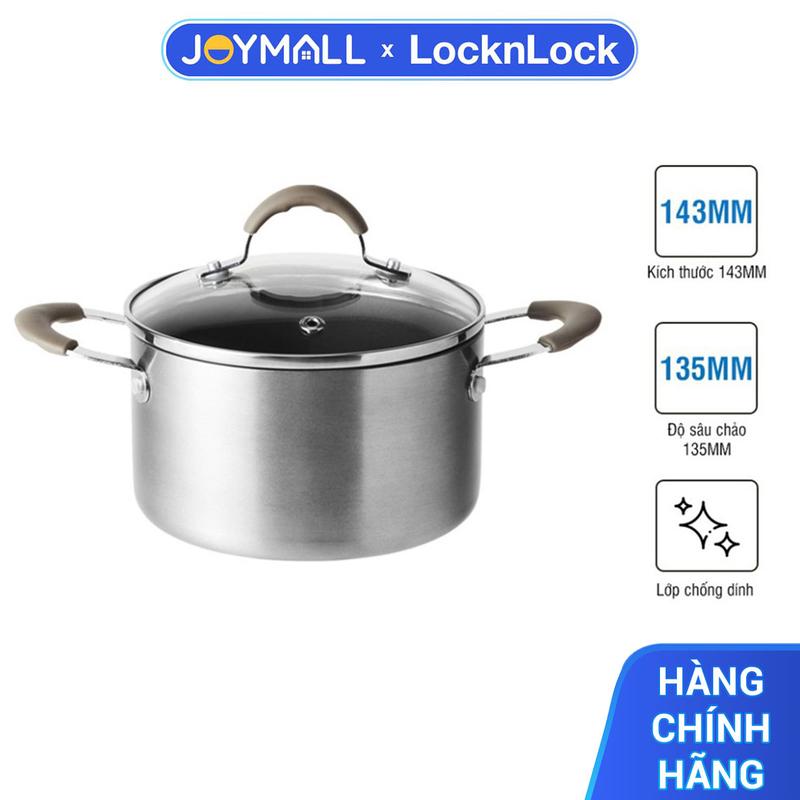 Nồi Nhôm Chống Dính Handycook Lock&Lock Mini LHD1142 14cm - Hàng Chính Hãng, Không Dùng Được Bếp Từ - JoyMall