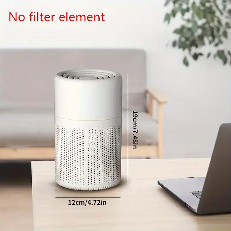 Portable Smart Air Purifier, USB Powered Air Purifier with Scented Sponge, Universal Air Freshener for Home Office Living Room Bedroom 1